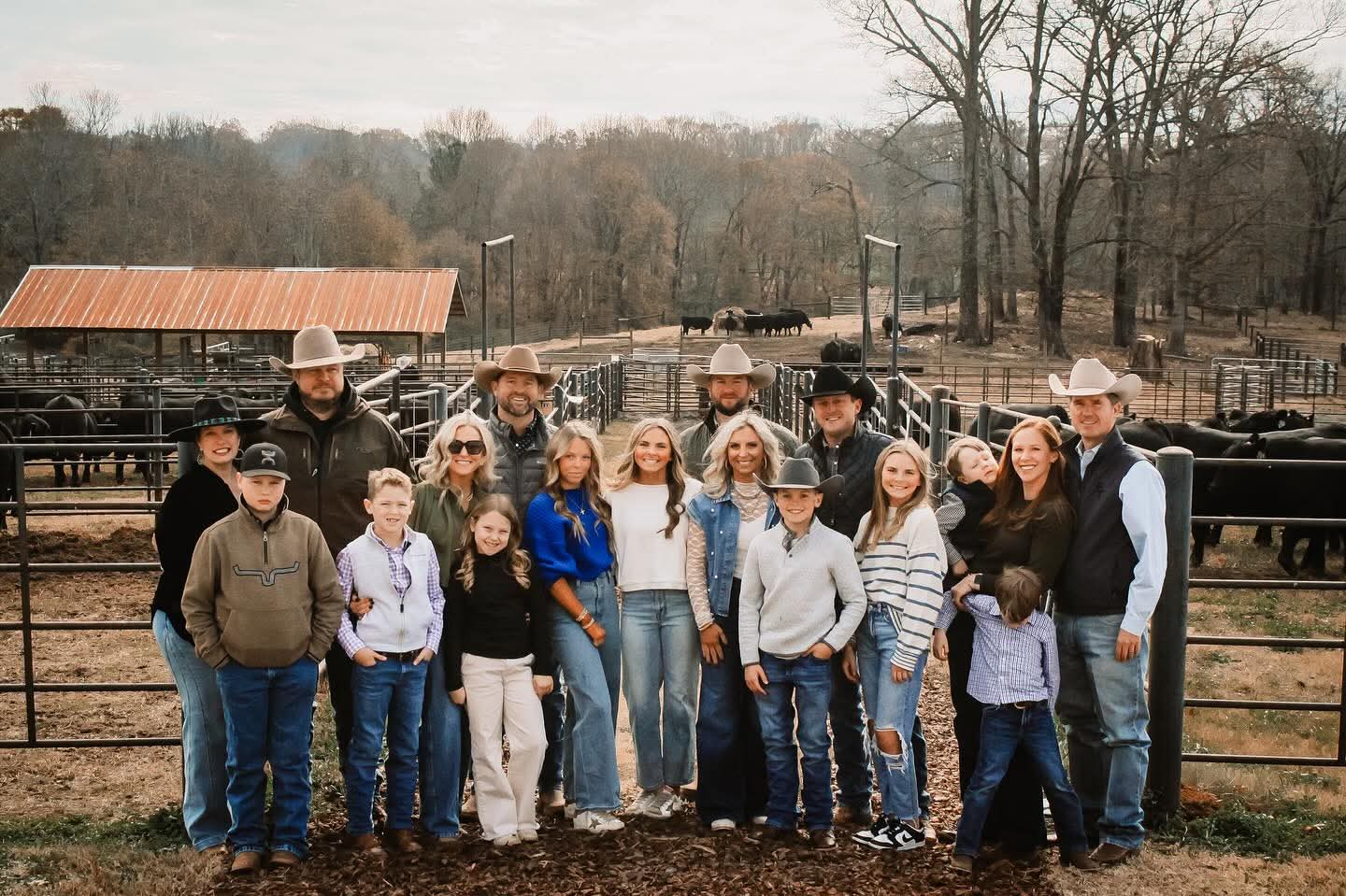Cowboy Logic Bull Sale 2025 — Potts family at the farm