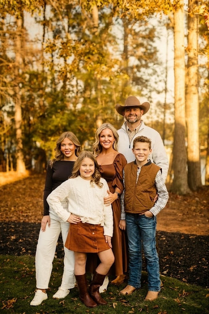 Kyle and Amy Potts with their children